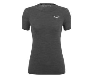 Salewa Zebru Fresh Merino Responsive T-Shirt Women, Black Out, L, Female