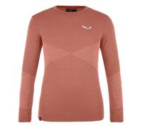 Salewa Zebru Med Warm Alpine Merino Responsive Long Sleeve T-shirt Orange 11-12 Years Girls