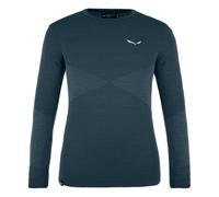 Salewa Zebru Med Warm Alpine Merino Responsive Long Sleeve T-shirt Blue 11-12 Years Girls