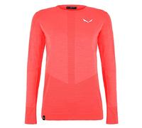 Salewa Zebru Medium Warm Amr L/S Tee, Fluo Coral, S, Unisex