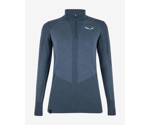 Salewa Zebru Responsiv Half Zip Long Sleeve Undershirt Navy Blue Women - 40