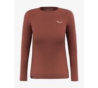 Salewa Zebru Med Warm Amr Long Sleeve T-shirt Brown,Red M Woman