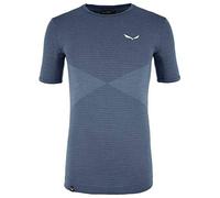 Salewa Zebru Responsive Short Sleeve Men'S Tee, Dark Denim, 52/XL, Male