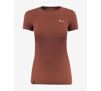 Salewa Zebru Responsive Short Sleeve T-Shirt Dark Pearl Pink Women - 42