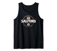 Salford Northwestern England Coordinates Label 2C Tank Top