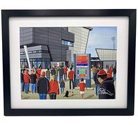 Salford. Rugby, A.J Bell Stadium. Framed, Professionally Printed Red Devils Memorabilia Giclee Art Print