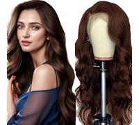 Salharer Real Hair Wig for Women Wigs Body Wave Human Hair Wig 13 x 6 Lace Front Wig Real Hair with Baby Hair Any Part #4 Chocolate Brown Colour 34 Inches