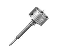 SALI Concrete Hole Saw Kits 100mm Tungsten Steel Wall Hole Cutter Drill Bit Sets with M22 Thread 220mm SDS Plus Shank Connecting Rod Center Positioning Drill Bit for Cement Wall Masonry Foam Brick