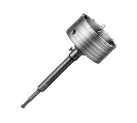 SALI Concrete Hole Saw Kits 115mm Tungsten Steel Wall Hole Cutter Drill Bit Sets with M22 Thread 220mm SDS Plus Shank Connecting Rod Center Positioning Drill Bit for Cement Wall Masonry Foam Brick