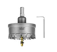 SALI TCT Carbide Hole Saw for Hard Metal,70mm,2-3/4" Tungsten Carbide Tipped Hole Cutter Set with Titanium-Plated Pilot Drill bit for Metal, Stainless Steel, Iron, Wood, Aluminium, Plastics