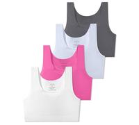 SALIA GIRL First Bras for Kids 7-12 Seamless Training Bra 8-10 No Pads, Double Layer on Chest, Small