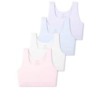 SALIA GIRL Starter Bras for Kids 10-12 Seamless Training Bras for Girls No Pads, Double Layer on Chest, Medium
