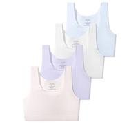 SALIA GIRL Starter Bras for Kids 8-10 Seamless Training Bra for Girls 8-10 No Pads, Double Layer on Chest, Small