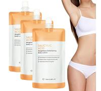 Salicylic Acid Exfoliating Body Lotion, Gentle Exfoliating Salicylic Acid Lotion, Hydrates & Soothes, Body Moisturiser for Dry, Rough & Bumpy Skin (3 Pcs)