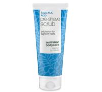 Salicylic Acid Pre-Shave Scrub for Ingrown Hairs, Razor Burn & Razor Bumps - AHA/BHA & Physical Dual Exfoliator with Salicylic Acid, Glycolic Acid & Apricot Kernel for a Smooth Shave - 100 ml