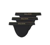 SALIGIA Men’s Bikini Briefs Underwear Sexy, Tag-Free &120s Ultra-Fine Satin Modal High-Cut Brief with No-Fly Pouch 3-Pack