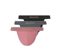 SALIGIA Men’s Bikini Briefs Underwear Sexy, Tag-Free &120s Ultra-Fine Satin Modal High-Cut Brief with No-Fly Pouch 3-Pack