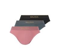 SALIGIA Men’s Briefs Sexy, Tag-Free & 120s Ultra-Fine Satin Modal Underwear with Supportive No-Fly Pouch 3-Pack