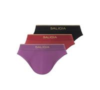 SALIGIA Men’s Briefs Sexy, Tag-Free & 140s Luxe-Cloud Modal-Cotton Underwear with Supportive No-Fly Pouch 3-Pack