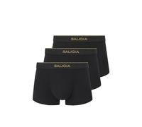SALIGIA Men’s Trunks Underwear Sexy, Tag-Free &120s Ultra-Fine Satin Modal Boxer Briefs with No-Fly Pouch 3-Pack