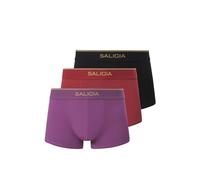 SALIGIA Men’s Trunks Underwear Sexy, Tag-Free &140s Luxe-Cloud Modal-Cotton Boxer Briefs with No-Fly Pouch 3-Pack