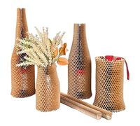 SALiJOHN Wine Bottle Protector Reusable Wine Shipping Sleeves Honeycomb Packing Paper for Glassware Gift Wrapping Bubble Packing Cushioning Supplies Wine Accessory Sets. (100, 450mm / 45cm / 17.7")