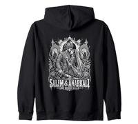Salim And Anarkali Love Behind Walls Mughal Romance Zip Hoodie