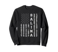 Salina, Kansas, American flag Sweatshirt