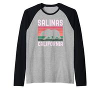 Salinas California 831 Central Coast Literary Monterey Farm Raglan Baseball Tee