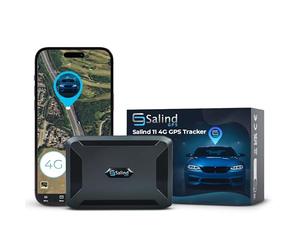 Salind 11 4G - GPS Tracker with Magnet for Cars, Vehicles & Machinery - Real-Time Tracking, Route History & Security Alarms - Up to 70 Days Battery