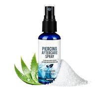 Saline Solution Piercing Aftercare Spray,Ear Piercing Cleaning Solution with Sterile Saline Spray,Safe Gentle Soothing Mist for Piercing Bump Treatment,Suitable for Tongue, Ear, Nose, Lip, Eyebrow