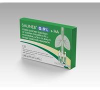 SALINEB 0.9% Isotonic Inhalation +HA, Sterile Isotonic Solution of Sodium Chloride NaCl - Inhalation Saline Solution in Single Dose for Inhalation 20 x 5 ml Unit Dose Vials