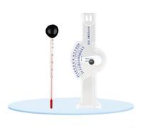 Salinity Meter for Seawater Density & Aquaculture, Dual-Scale Hydrometer with Clear Readings, Sturdy Acrylic Design for Marine Tanks, Labs, Brine Prep (White, 19x5x15cm)(A)