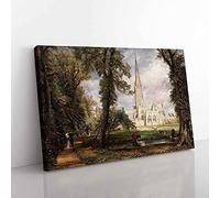 Salisbury Cathedral by John Constable Canvas Wall Art Print 30x20 Inch