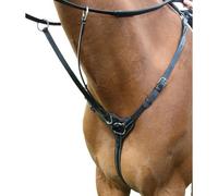 Salisbury Leather Horse Breastplate Black (Pony)