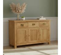 Salisbury Lite Medium Sideboard - 3 Door - Oak - 130cm