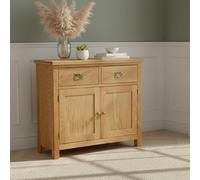 Salisbury Lite Small Sideboard - 2 Door - Oak - 80cm