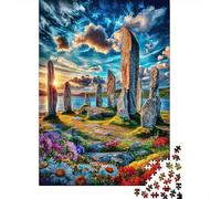 Salisbury Plain 1000 Piece Jigsaw Puzzle with Whimsical Design - A Charming Challenge for Adults And Kids Age 14 Years Up70x50cm/1000pcs