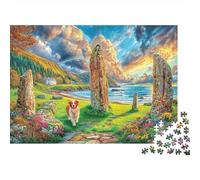 Salisbury Plain 1000 Pieces Jigsaw Puzzle for Adults. Difficult Puzzle, Game Challenge Toy, Home Decoration 52x38cm/1000pcs
