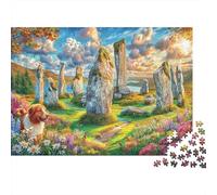 Salisbury Plain Puzzle 1000 Piece, Jigsaw Puzzle Challenge Eco-friendly Paper Puzzle for Adults & for Age 14 And Up 38x26cm/1000pcs