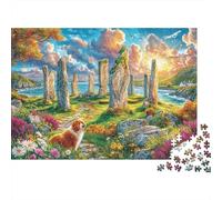 Salisbury Plain Puzzle 1000 Piece, Jigsaw Puzzle Challenge Eco-friendly Paper Puzzle for Adults & for Age 14 And Up 38x26cm/1000pcs