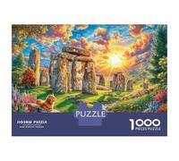 Salisbury Plain_ UK Puzzles 1000 Piece. Impossible Puzzles Challenge Toy for Adults& Kids Age 14 Years Up 38x26cm/1000pcs
