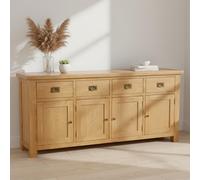 Salisbury Premium Extra Large Sideboard - 4 Door - Oak - 191cm