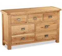 Salisbury Premium Oak 3+4 Drawer Wide Chest