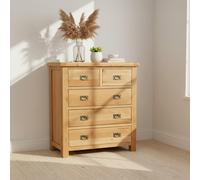 Salisbury Premium Wide Chest - 2+3 Drawer - Oak