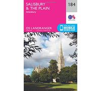 Landranger 184 Salisbury & The Plain, Amesbury Map With Digital Version, Pink One Size