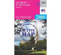 Salisbury & The Plain Map | Weatherproof | Amesbury | Ordnance Survey | OS Landranger Active Map 184 | England | Walks | Cycling | Days Out | Maps | Adventure