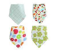 Saliva Towel Maternity Products Baby Bib Triangle Towel Cotton Double Layer Adjustable Baby Bib Green 2+ Color 2