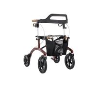 Saljol Allround Bariatric Rollator - Red Heavy Duty Wide Walker