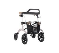 Saljol Allround Rollator - 4-wheeled Outdoor All Terrain Seat, Bag Backrest